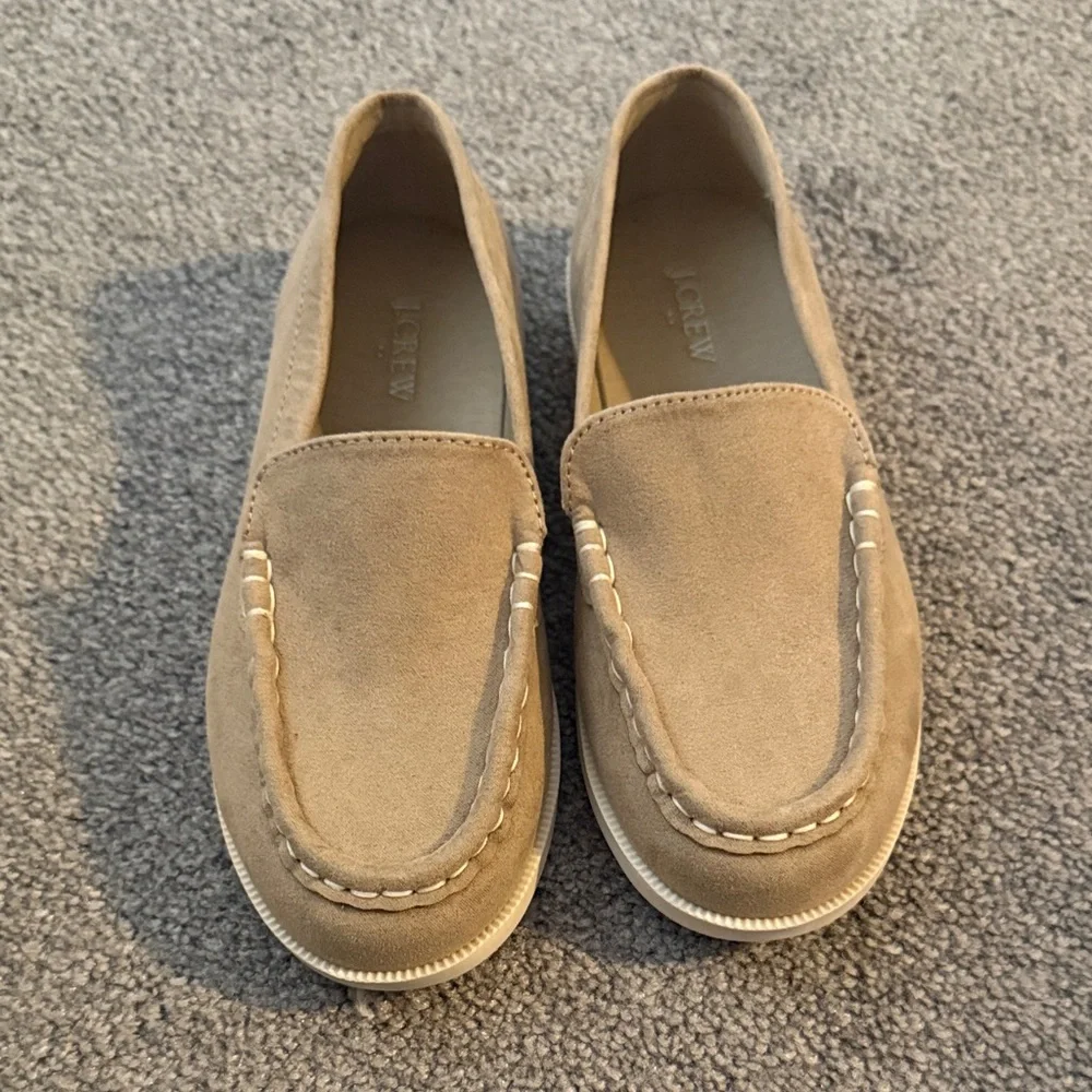J. Crew Beige Suede Loafers
